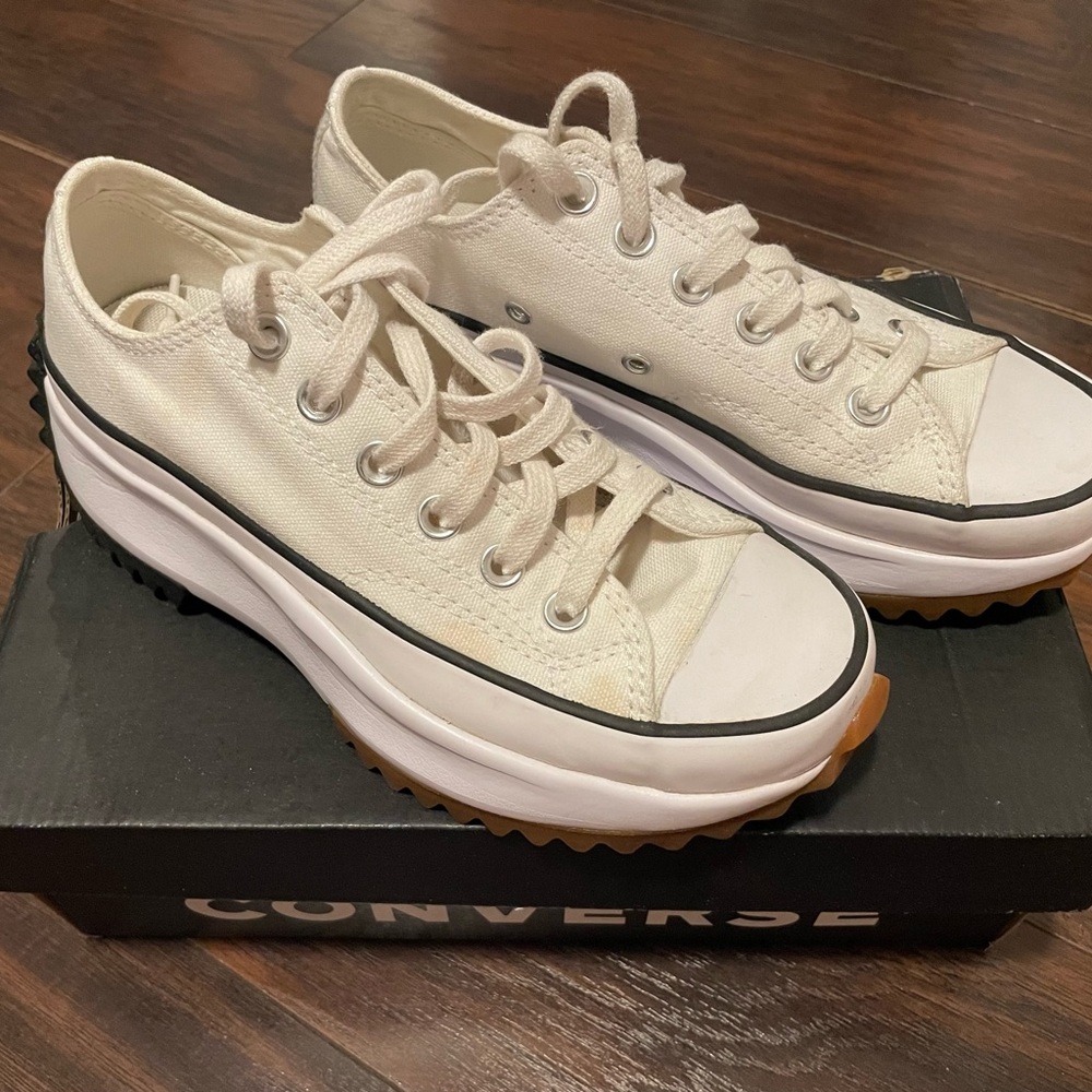 Converse Women's White Platform Sneakers